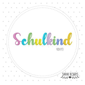 Stickdatei Schulkind Schreibschrift 18×13